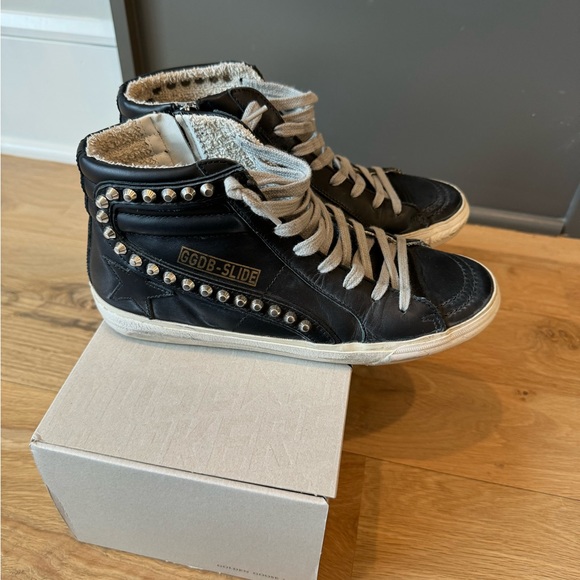 EUC • Golden Goose • Women’s Slide Black Leather With Studs • 8 - Picture 10 of 13